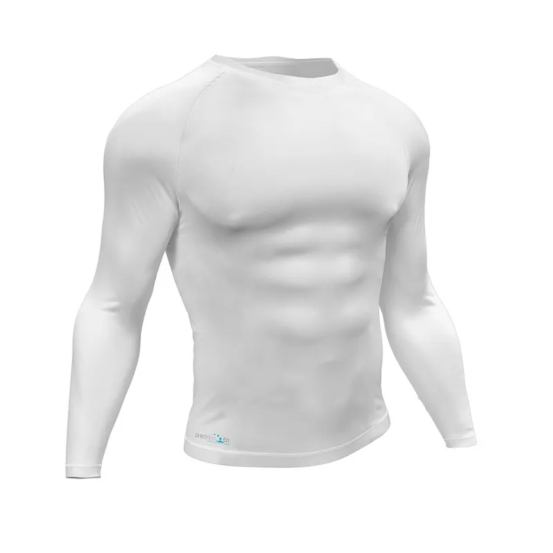 Precision Compression Baselayer Long White